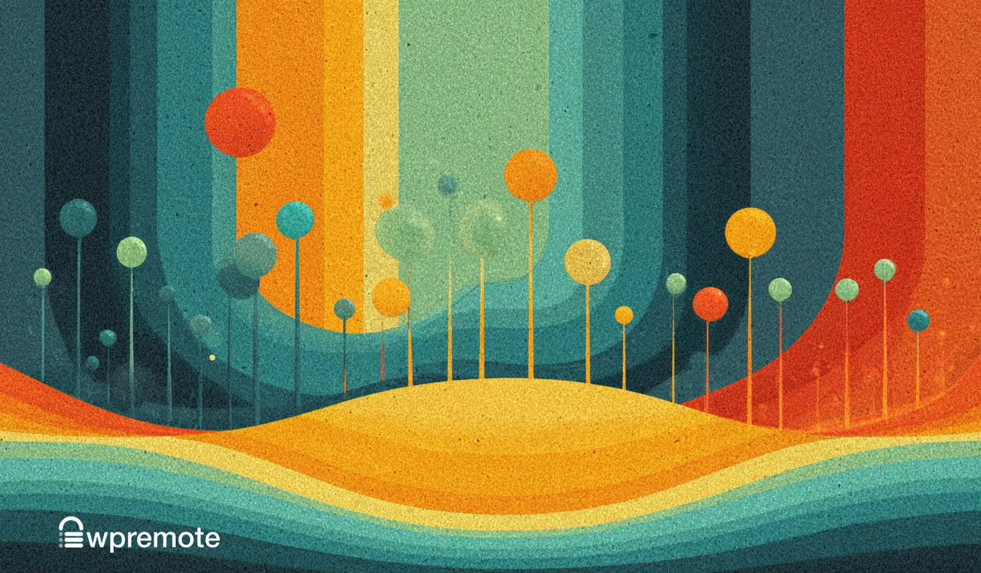 Colorful abstract digital art representing website management and remote hosting solutions.